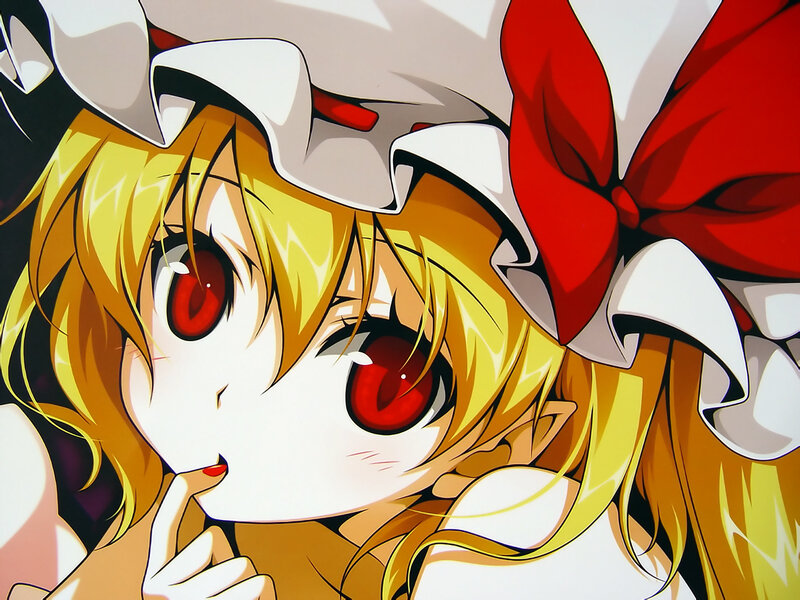 anime girl with red eyes