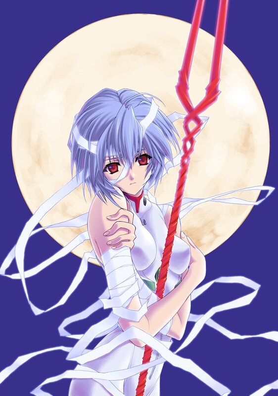 anime girl with red eyes