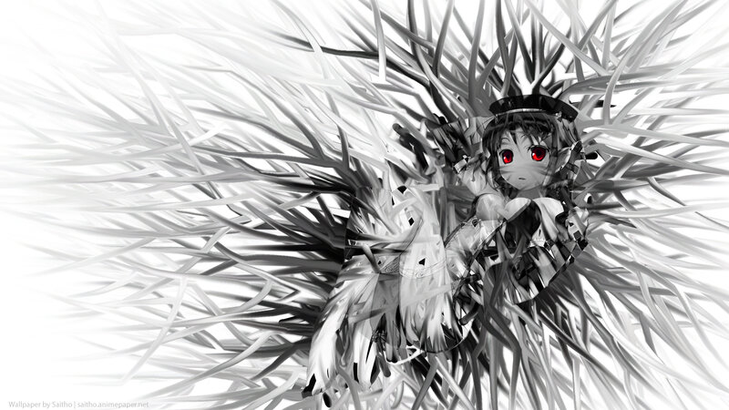 anime girl with red eyes
