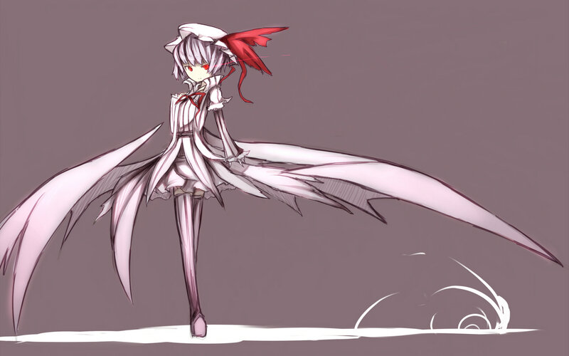 anime girl with red eyes