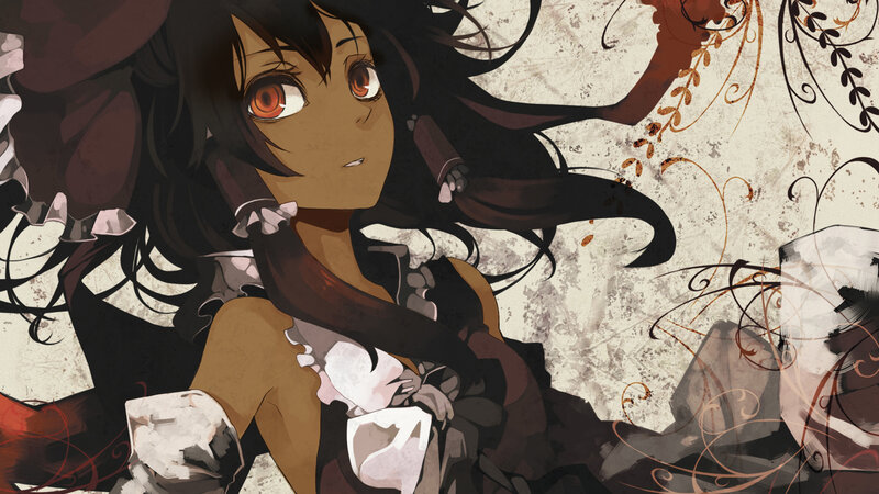 anime girl with red eyes