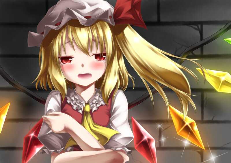 anime girl with red eyes