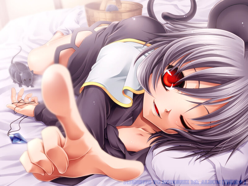 anime girl with red eyes