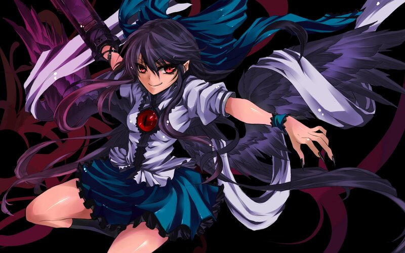 anime girl with red eyes