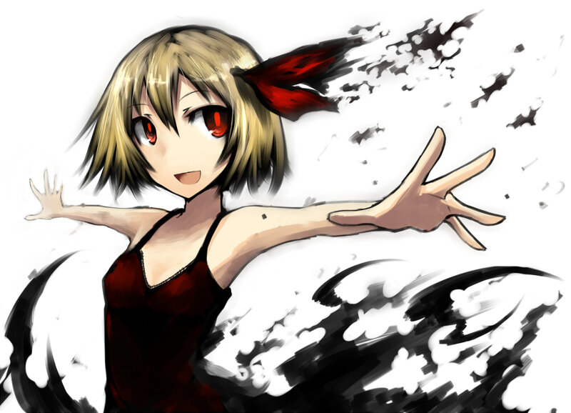 anime girl with red eyes