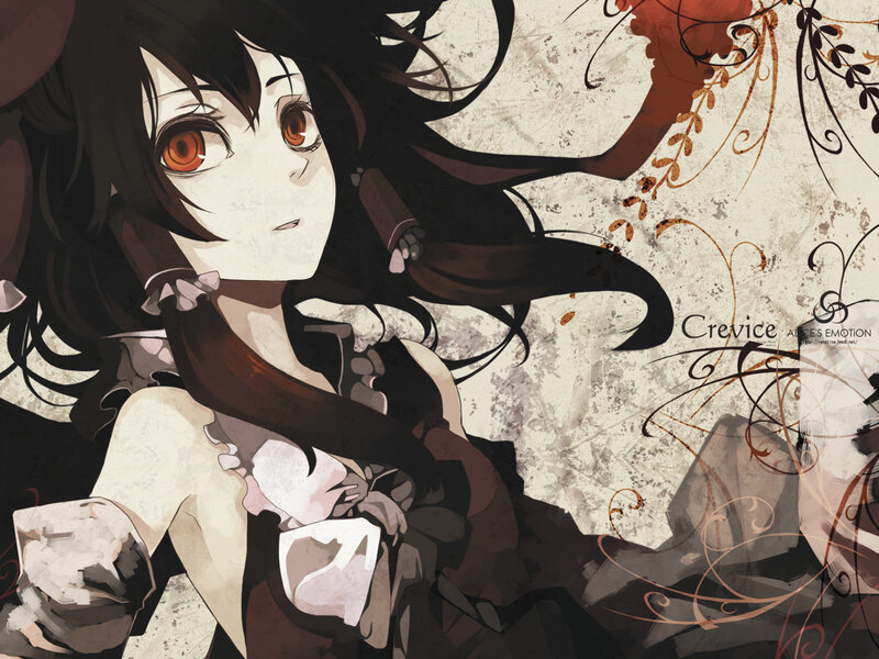 anime girl with red eyes