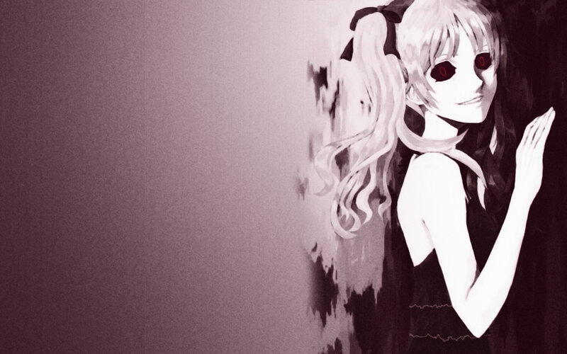 anime girl with red eyes