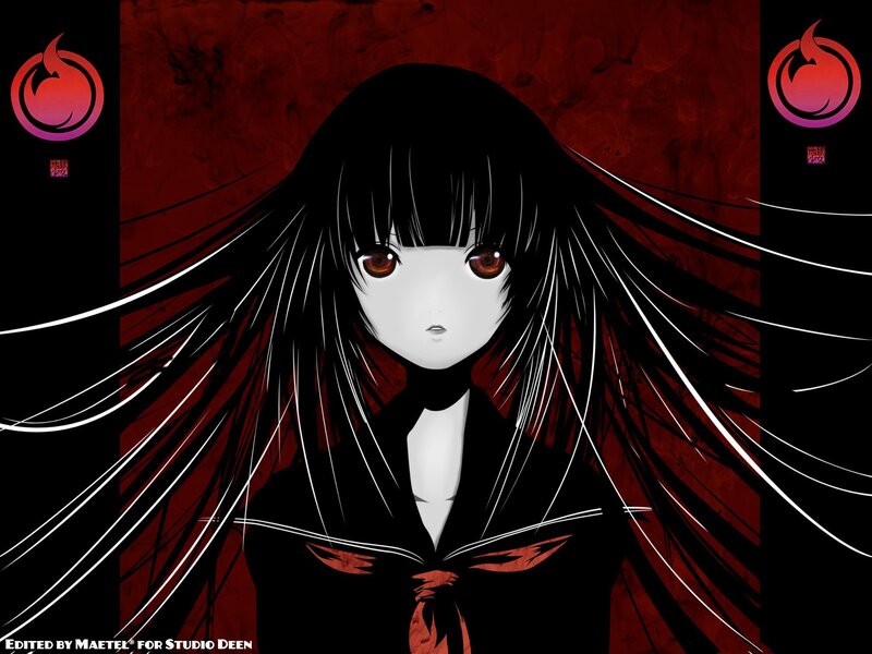 anime girl with red eyes