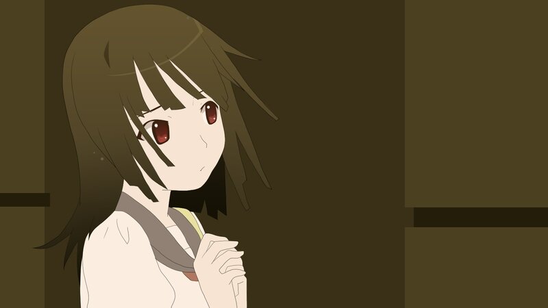 anime girl with red eyes