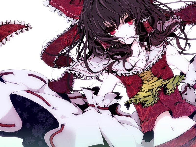anime girl with red eyes