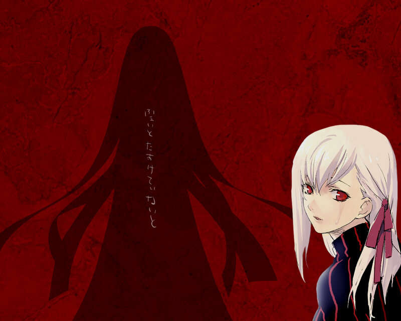Anime girl with red eyes