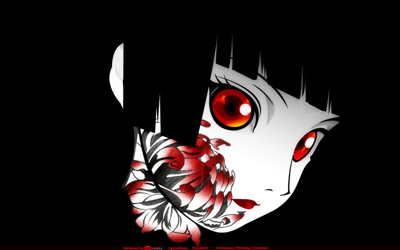 anime girl with red eyes