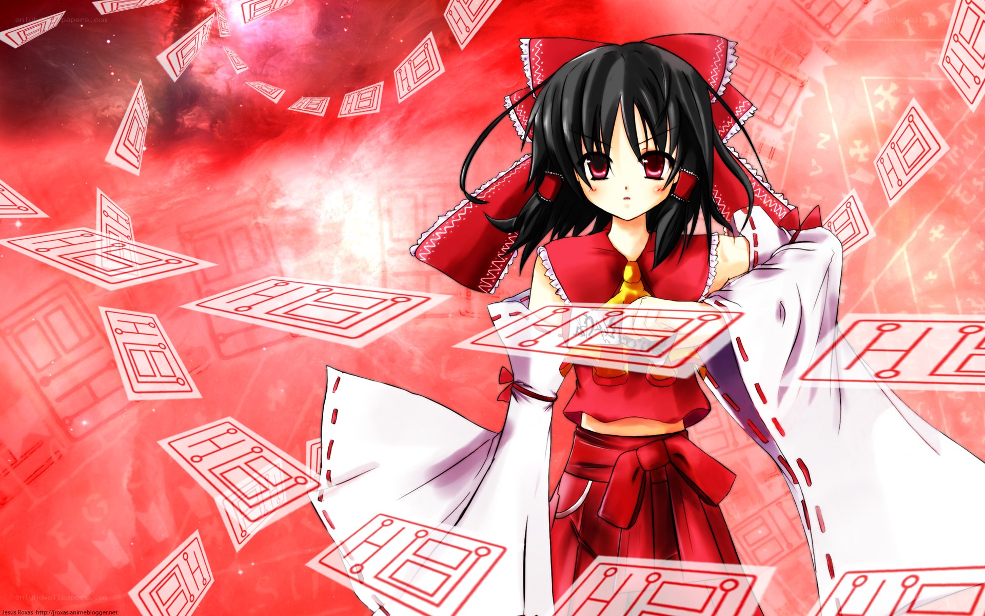 anime girl with red eyes