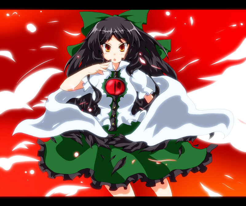 anime girl with red eyes