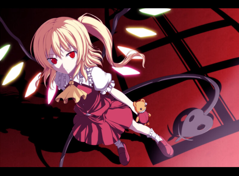 anime girl with red eyes