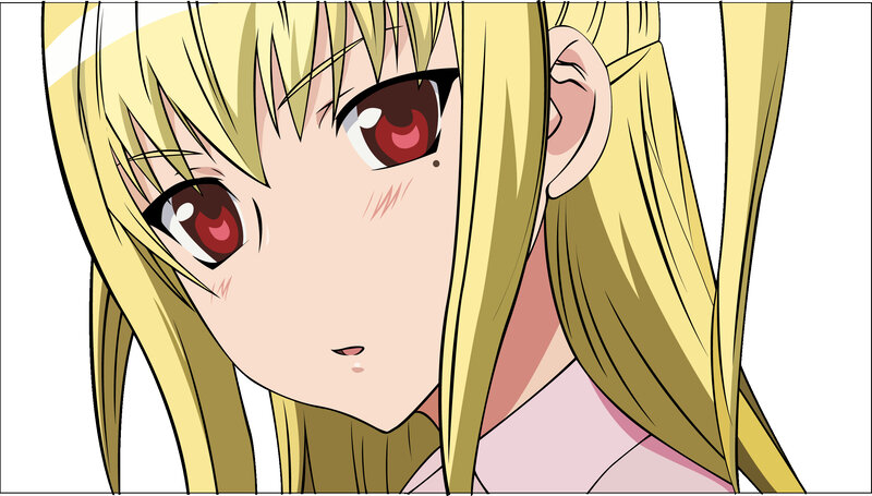 anime girl with red eyes