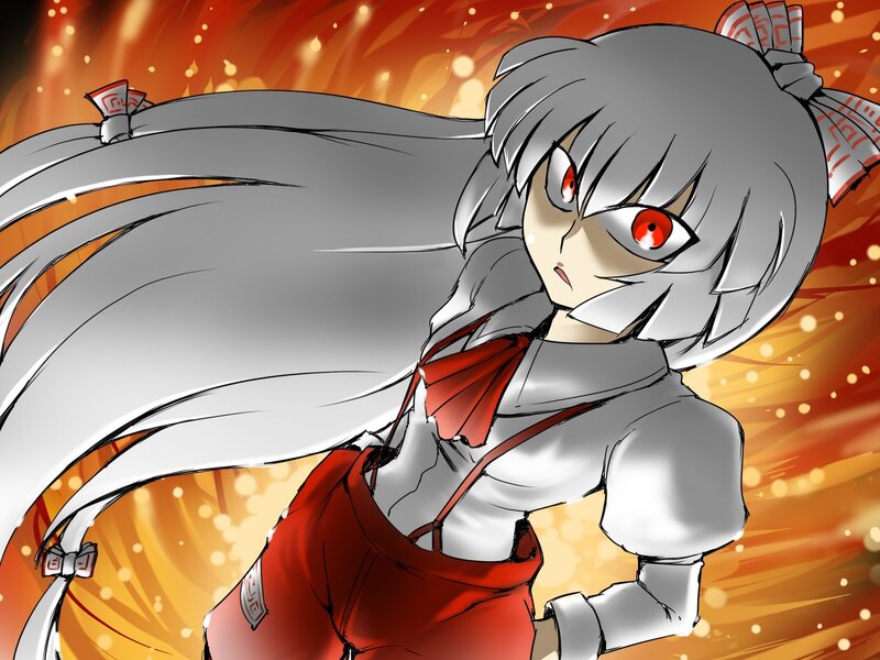 anime girl with red eyes
