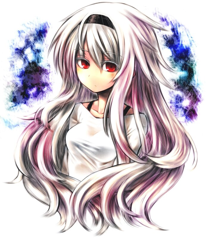 anime girl with red eyes