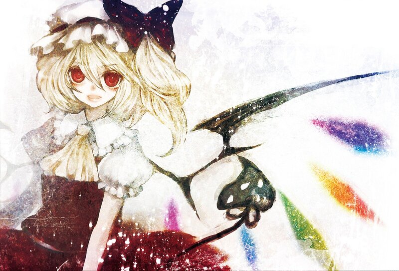 anime girl with red eyes
