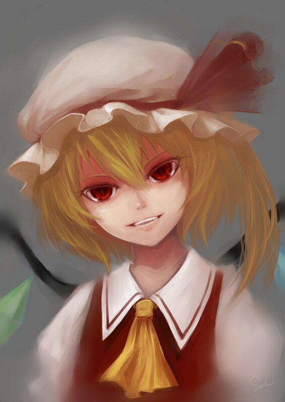 anime girl with red eyes