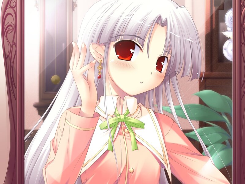 anime girl with red eyes
