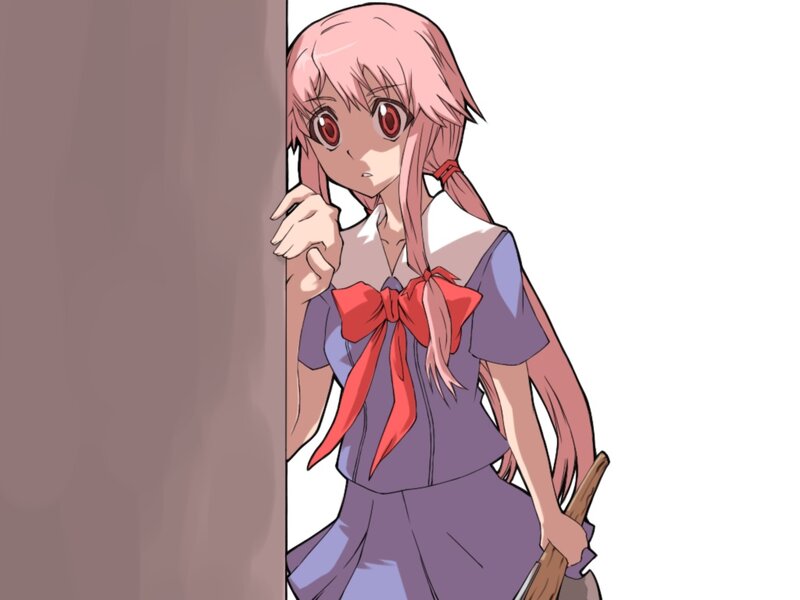 anime girl with red eyes