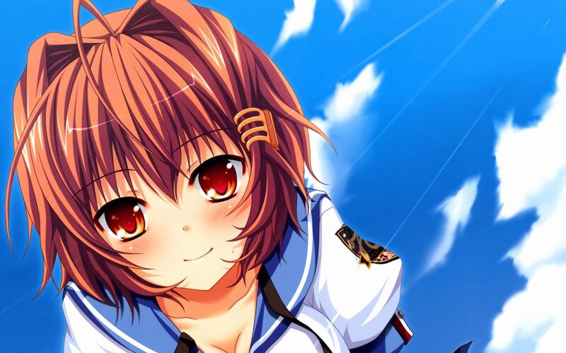anime girl with red eyes