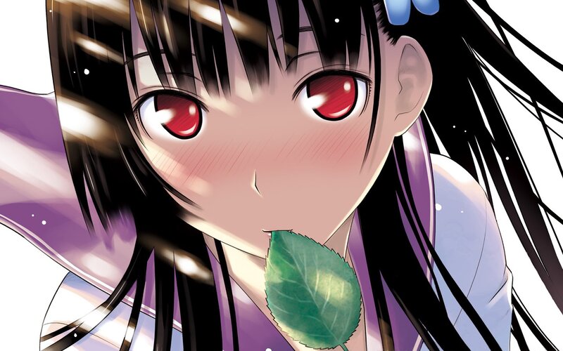 anime girl with red eyes