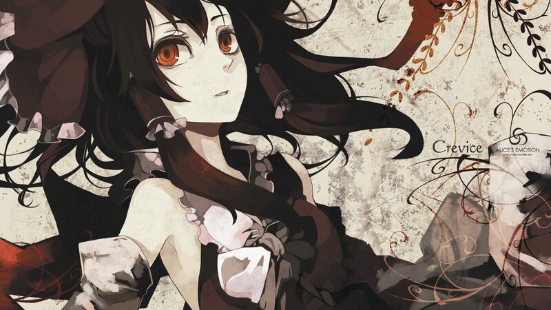 anime girl with red eyes