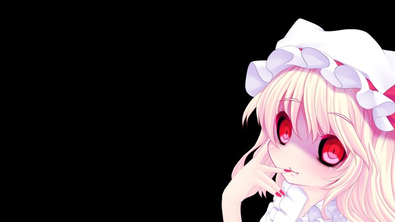 anime girl with red eyes
