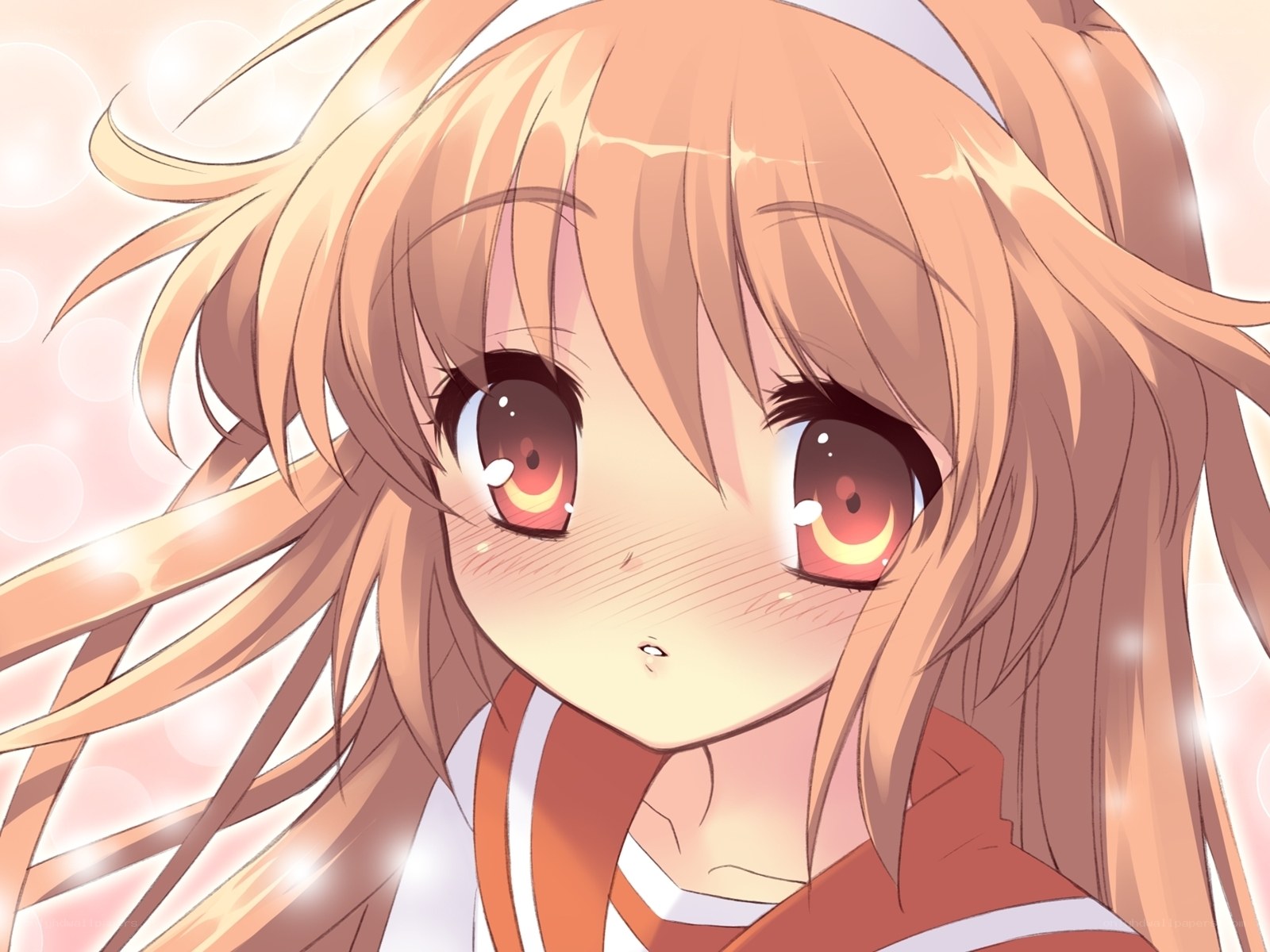 anime girl with red eyes