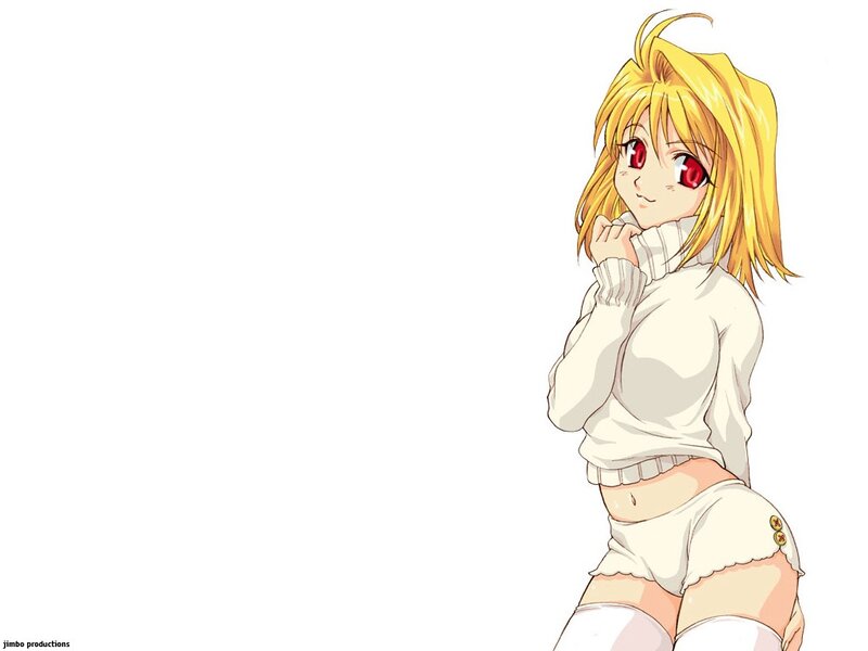 anime girl with red eyes