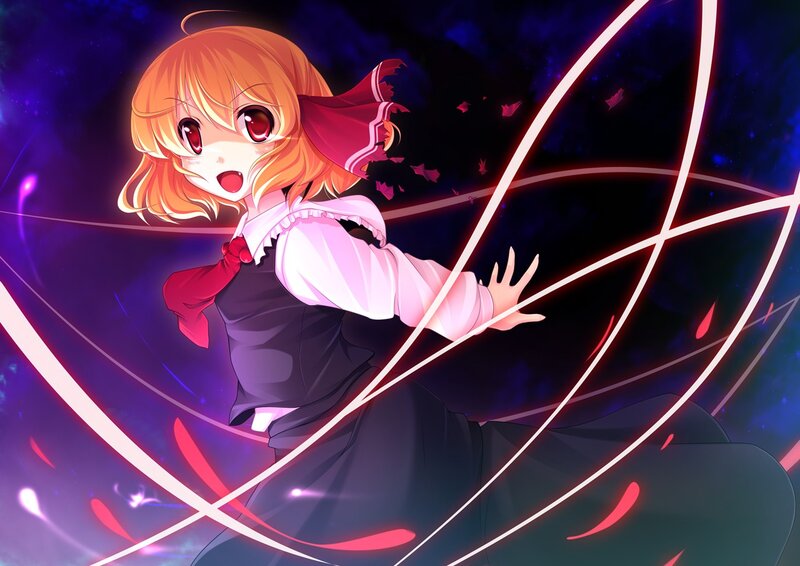 anime girl with red eyes