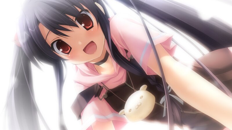 anime girl with red eyes