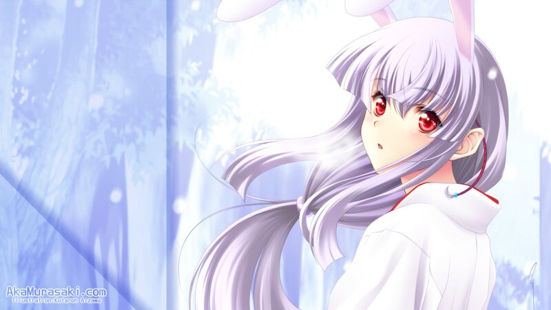 anime girl with red eyes