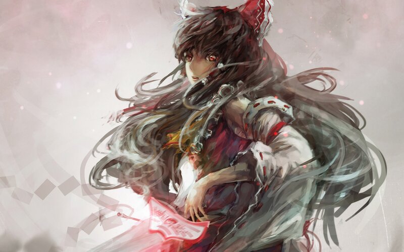 anime girl with red eyes