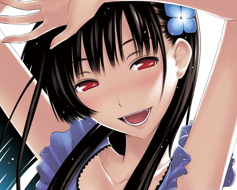anime girl with red eyes