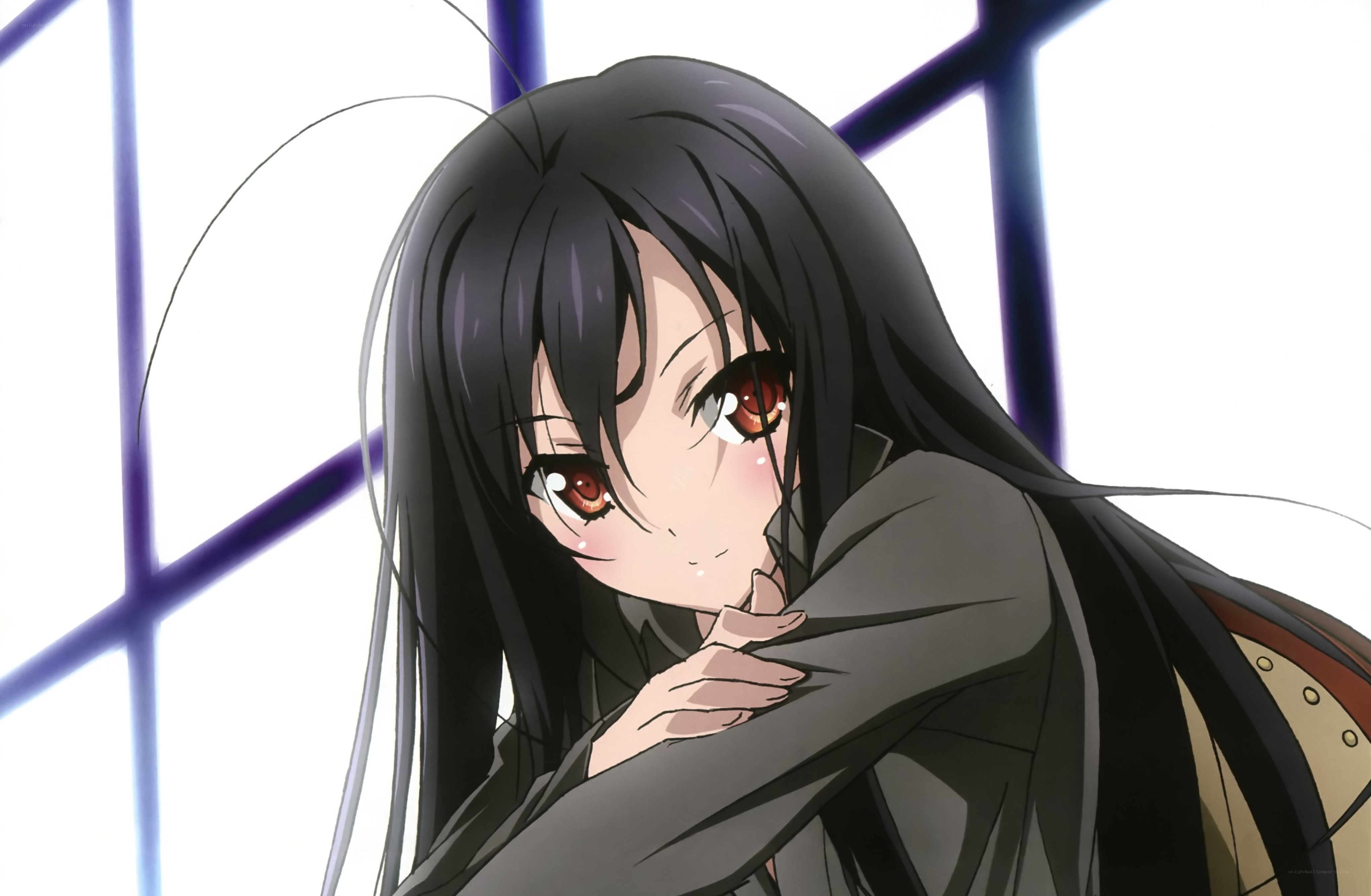 anime girl with red eyes