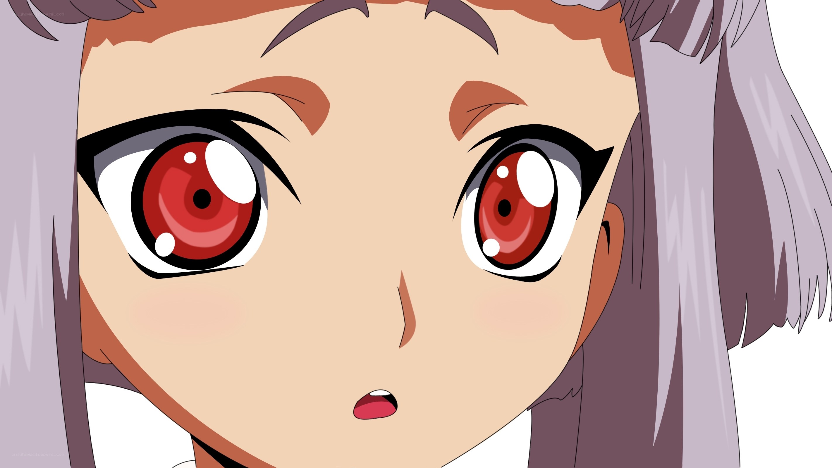 anime girl with red eyes