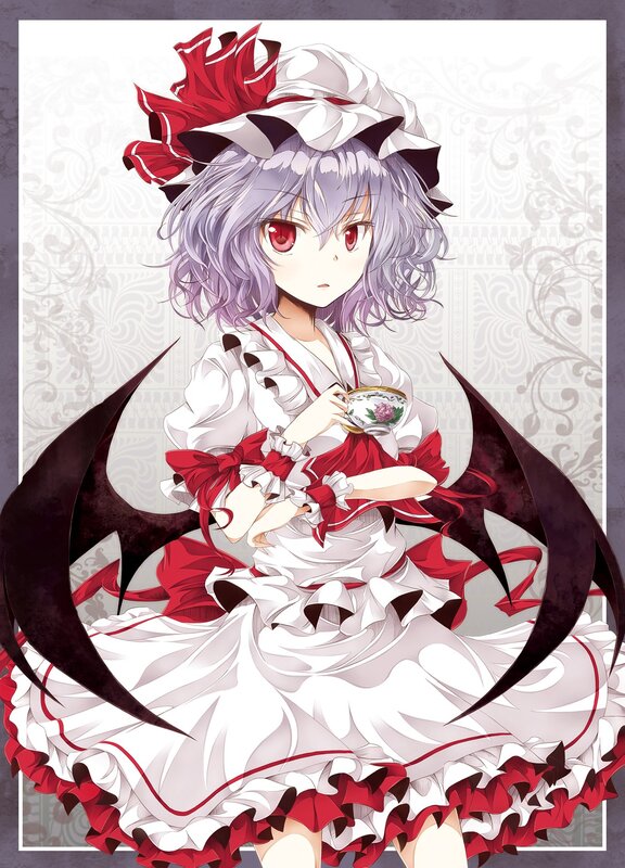 anime girl with red eyes
