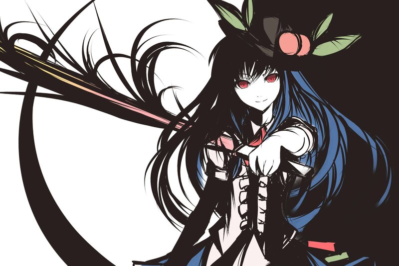 anime girl with red eyes
