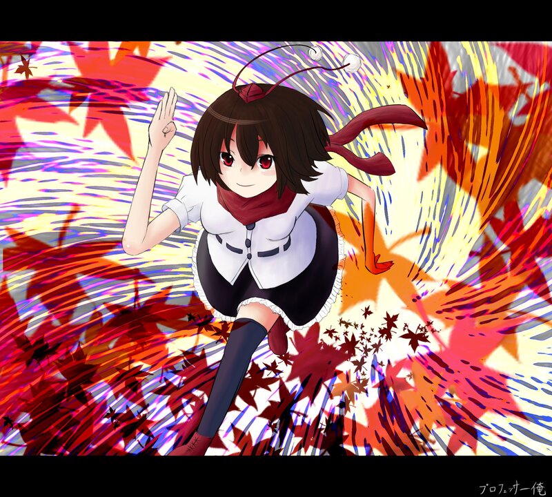 anime girl with red eyes