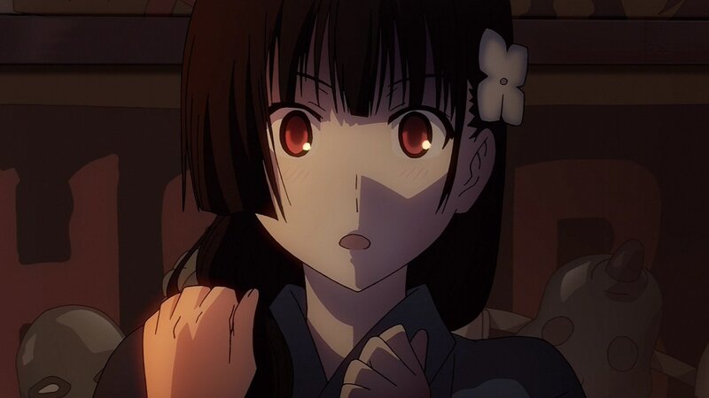 anime girl with red eyes