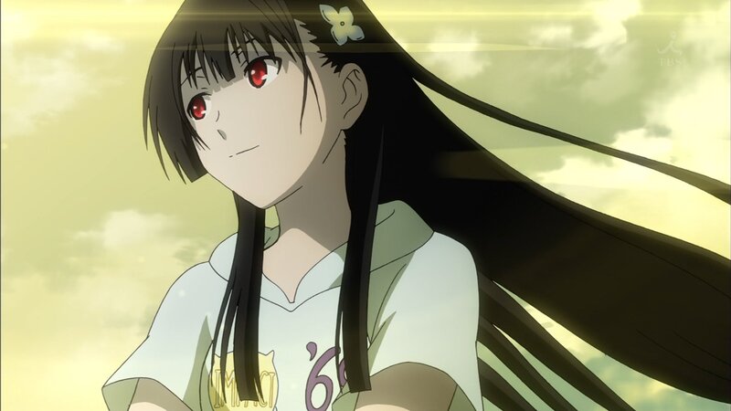 anime girl with red eyes