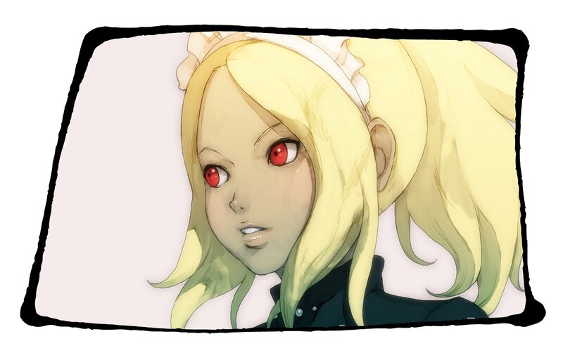 anime girl with red eyes
