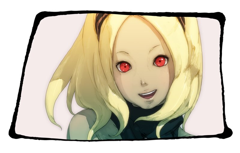 anime girl with red eyes