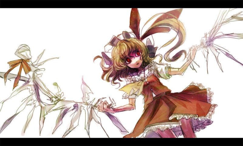 anime girl with red eyes