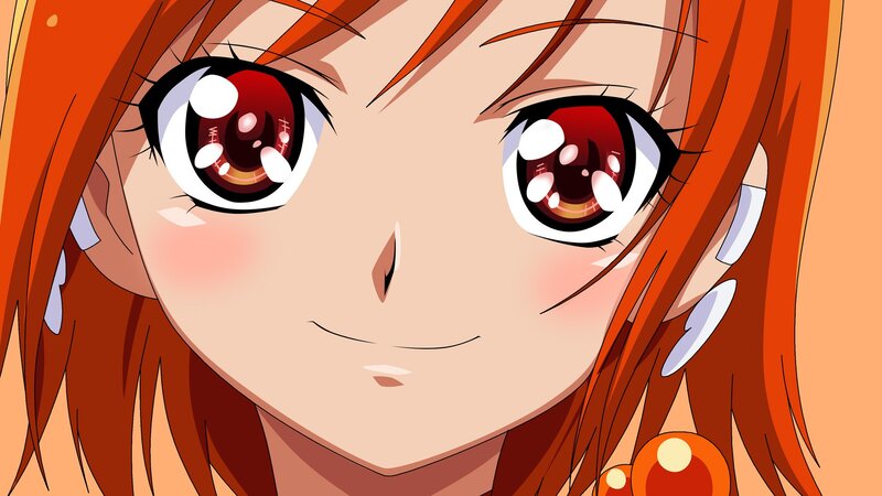 anime girl with red eyes