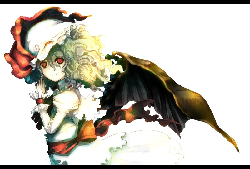 anime girl with red eyes