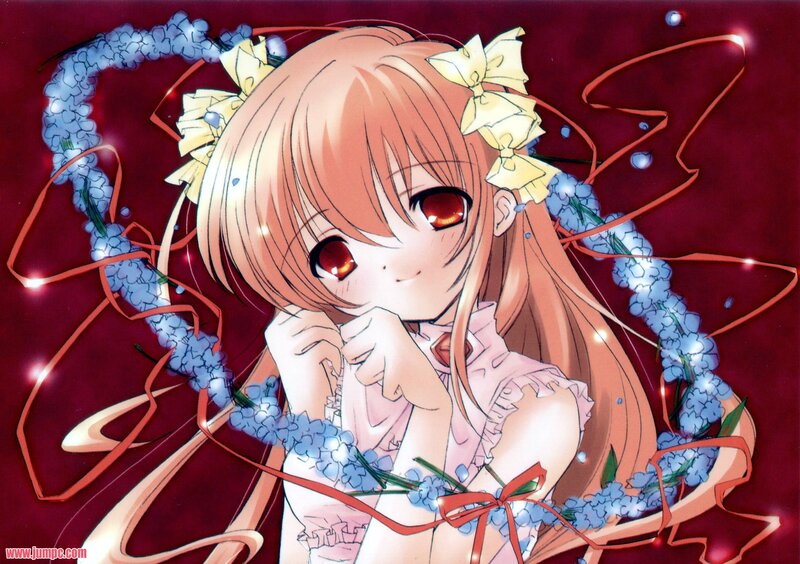 Anime girl with red eyes